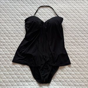Lauren Ralph Lauren Women’s One Piece Swimsuit Sz 6 Black Vacation Cruise Resort